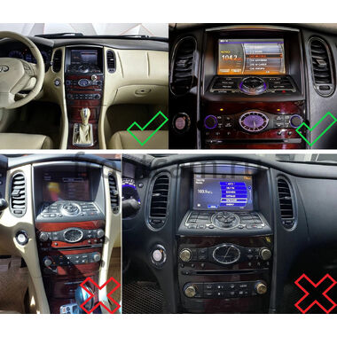 Рамка RM-9-2203 под магнитолу 9 дюймов для Infiniti QX50 2013-2017, EX25 (J50), EX35 (J50), EX37 (J50) 2007-2013 (Тип A)