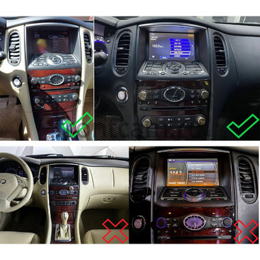 Рамка RM-9-2204 под магнитолу 9 дюймов для Infiniti QX50 2013-2017, EX25 (J50), EX35 (J50), EX37 (J50) 2007-2013 (Тип B)