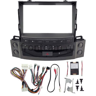 Рамка RM-9-2502 под магнитолу 9 дюймов для Lexus LX 570 2007-2015 (Вид 2, Тип B, can LZ)