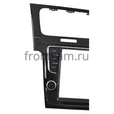 Рамка RM-9-3461 под магнитолу 9 дюймов для Volkswagen Golf 7 (2012-2022) (черная, глянцевая)