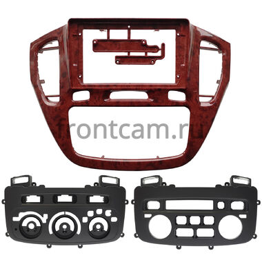 Рамка RM-9-563 под магнитолу 9 дюймов для Toyota Highlander (U20), Kluger (XU20) 2000-2007 (орех)