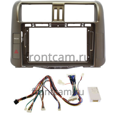 Рамка RM-9005-1 под магнитолу 9 дюймов для Toyota Land Cruiser Prado 150 2009-2013 (для авто с Navi и JBL Synthesis, цвет бронза)