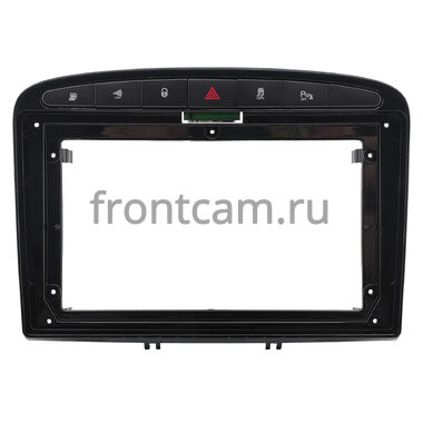 Рамка RM-9120 под магнитолу 9 дюймов для Peugeot 308, 408, RCZ 2007-2022 (черный глянец, Тип 1)