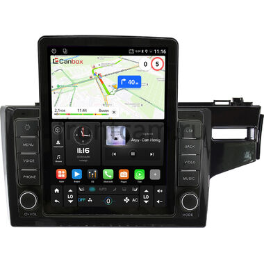 Honda Fit 3 2013-2020 (глянцевая, правый руль) Canbox GTR095-10-508 на Android 10 (QLed, 4/64, DSP, CarPlay)