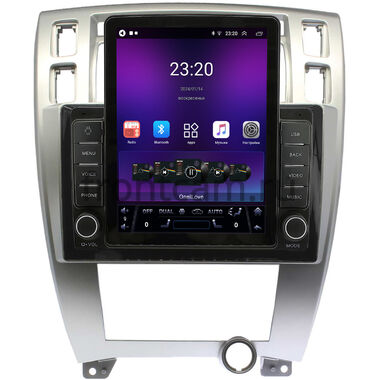 Hyundai Tucson (2004-2010) (для авто с климат-контролем, серебренная) OEM RS095-10-HY166T на Android 10 (1/16, DSP, Tesla)