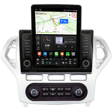 Ford Mondeo 4 2006-2010 Canbox GTR095-1016 встроенный климат на Android 10 (QLed, 4/64, DSP, CarPlay)