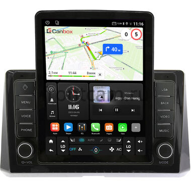 Toyota Corolla (E210) 2018-2026, Corolla Cross 2020-2024, Levin (E210) 2019-2026, Frontlander 2021-2026 Canbox GTR095-1078 на Android 10 (QLed, 4/64, DSP, CarPlay)