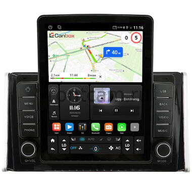 Toyota RAV4 5 (XA50) 2018-2026, Wildlander 2020-2025 (левый руль) Canbox GTR095-1097 на Android 10 (QLed, 4/64, DSP, CarPlay)