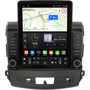 Peugeot 4007 2007-2012 Canbox GTR095-9-004 для авто с Rockford на Android 10 (QLed, 4/64, DSP, CarPlay)