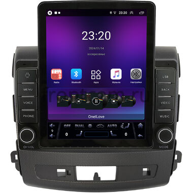 Mitsubishi Outlander XL 2005-2013 OEM GT095-9-004 для авто с Rockford на Android 10 (2/16, DSP, Tesla)