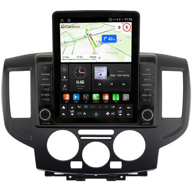 Nissan NV200 2009-2026 (чёрная) Canbox GTR095-9-0391 на Android 10 (QLed, 4/64, DSP, CarPlay)