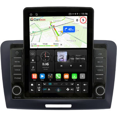 Skoda Superb 2 (B6) 2008-2015 Canbox GTR095-9-1219 на Android 10 (QLed, 4/64, DSP, CarPlay)