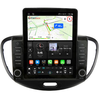 Hyundai i10 2007-2013 Canbox GTR095-9-143 на Android 10 (QLed, 4/64, DSP, CarPlay)