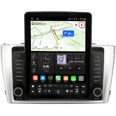 Toyota Avensis 3 2008-2015 (серебро) Canbox GTR095-9-3018 на Android 10 (QLed, 4/64, DSP, CarPlay)