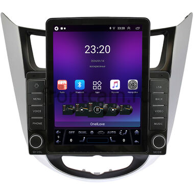 Hyundai Solaris, Accent 4 (2010-2019) OEM RS095-9027 на Android 10 (1/16, DSP, Tesla)