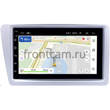 Honda Civic 7 2000-2006 (серебренная, правый руль) Canbox 1.5/32 на Android 10 (RS7-RP-11-384-258) (IPS, DSP, CarPlay)