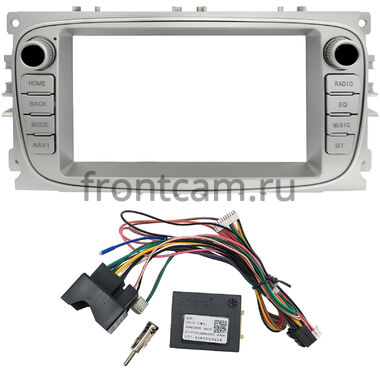 Ford Focus 2, C-MAX, Mondeo 4, S-MAX, Galaxy 2, Tourneo Connect 2006-2015 (серебристый) Рамка RP-2051-486