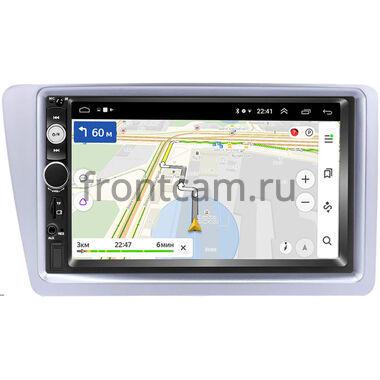 Honda Civic 7 2000-2006 (серебренная, правый руль) OEM на Android 9.1 (RS809-RP-11-384-258)