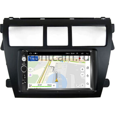 Toyota Belta, Vios, Yaris sedan (2005-2012) (черная) OEM на Android 9.1 (RS809-RP-11-402-440)