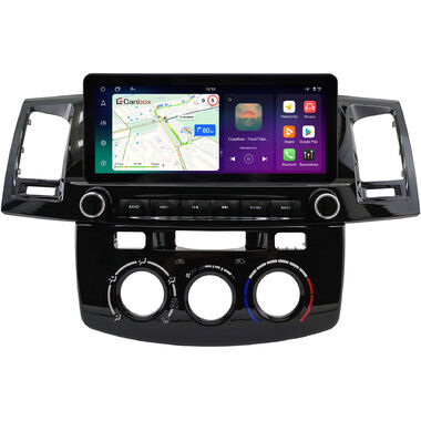 Toyota Fortuner, Hilux 7 2004-2015 (с кондиционером или климат-контролем) 10.25 дюйма Canbox PRO-Line 4314-0396 на Android 13 (4G-SIM, 8/256, DSP, QLed) Audi Style