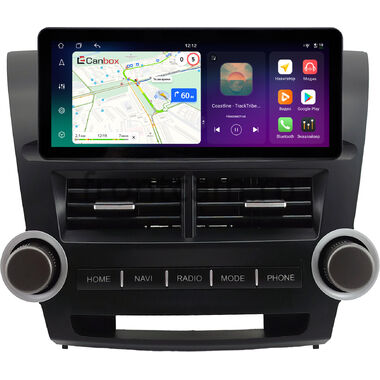 Toyota Highlander 2 (U40) 2007-2013 10.25 дюйма Canbox PRO-Line 4314-0855 на Android 13 (4G-SIM, 8/256, DSP, QLed) Audi Style