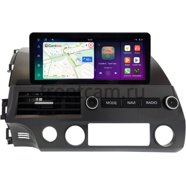 Honda Civic 8 4D 2005-2012 (левый руль, седан) 10.25 дюйма Canbox PRO-Line 4314-2059 на Android 13 (4G-SIM, 8/256, DSP, QLed) Audi Style