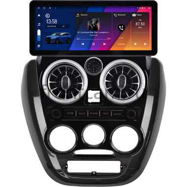 Lada Granta, Granta Sport 2011-2018, ВИС 2349 2013-2017 (черная, глянцевая) 10.25 дюйма Canbox M-Line 7715-0771 на Android 10 (4G-SIM, 4/64, DSP, QLed) Audi Style
