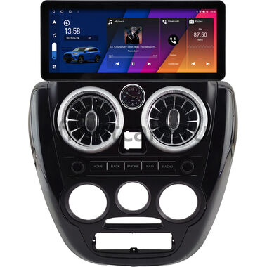 Lada Granta, Granta Sport 2011-2018, ВИС 2349 2013-2017 (черная, матовая) 10.25 дюйма Canbox H-Line 8811-0873 на Android 14 (4G-SIM, 6/128, DSP, QLed) Audi Style