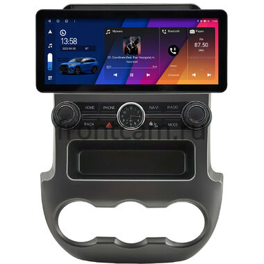 Ford Ranger 3 2011-2015 (серая) 10.25 дюйма Canbox H-Line 8811-0983 на Android 14 (4G-SIM, 6/128, DSP, QLed) Audi Style