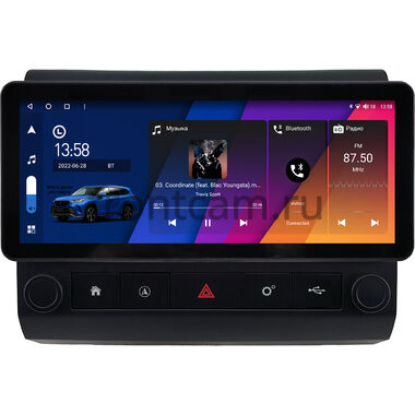 Toyota Land Cruiser 70 2007-2026 10.25 дюйма Canbox H-Line 7820-0996 на Android 10 (4G-SIM, 6/128, DSP, QLed) Audi Style