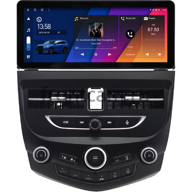 Honda Accord 7 2002-2008 10.25 дюйма Canbox H-Line 8811-1415 на Android 14 (4G-SIM, 6/128, DSP, QLed) Audi Style