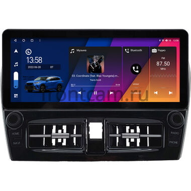 Mitsubishi Mirage 6 2012-2026 10.25 дюйма Canbox H-Line 7820-1468 на Android 10 (4G-SIM, 6/128, DSP, QLed) Audi Style