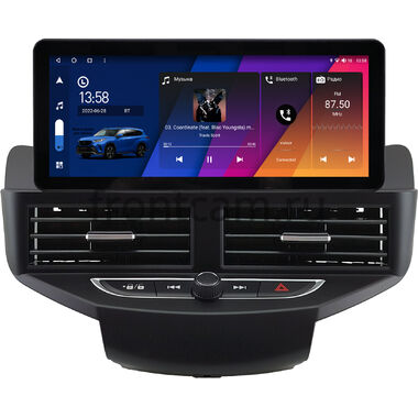 Ford Fiesta (Mk6) 2008-2019 (черная) 10.25 дюйма Canbox H-Line 8811-1539 на Android 14 (4G-SIM, 6/128, DSP, QLed) Audi Style
