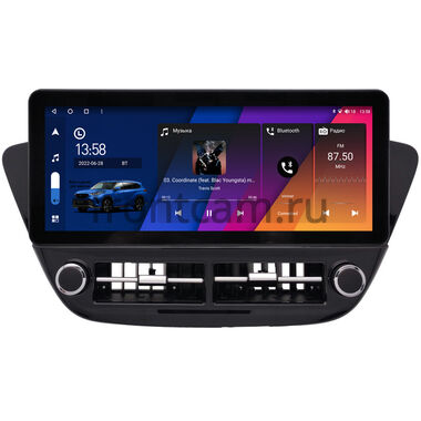 Hyundai Solaris 2 2017-2020 (черная глянцевая) 10.25 дюйма Canbox M-Line 7715-1582 на Android 10 (4G-SIM, 4/64, DSP, QLed) Audi Style