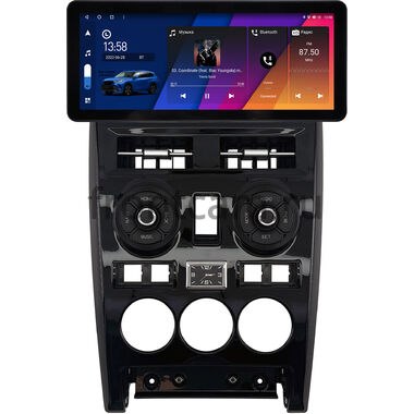 Lada Priora 2007-2013 (черная, глянцевая) 10.25 дюйма Canbox H-Line 8811-1632 на Android 14 (4G-SIM, 6/128, DSP, QLed) Audi Style