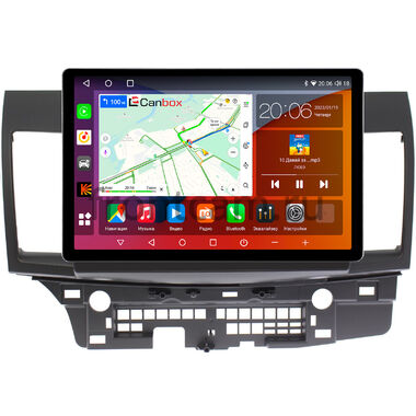 Mitsubishi Lancer 10 2007-2017 (для авто без Rockford) Canbox H-Line 2K 4128-1021 11.5 дюймов на Android 10 (4G-SIM, 8/256, DSP, QLed)