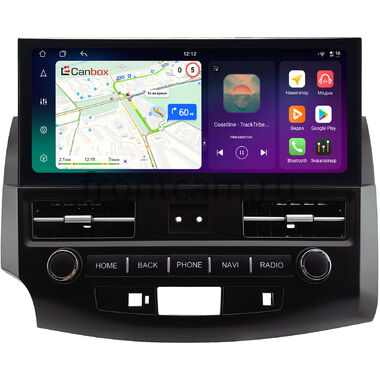 Mitsubishi Outlander XL 2005-2013 12.3 дюйма Canbox PRO-Line 4318-0573 на Android 13 (4G-SIM, 12/256, DSP, QLed) Lexus Style