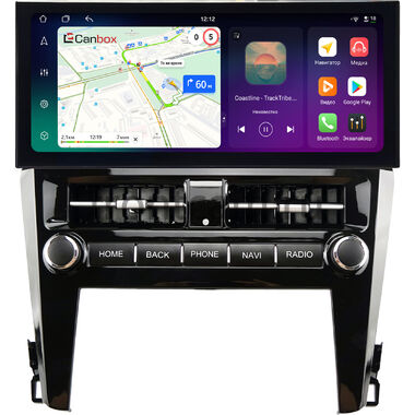 Toyota Camry XV55 2014-2018 12.3 дюйма Canbox PRO-Line 4317-0731 на Android 13 (4G-SIM, 8/256, DSP, QLed) Lexus Style