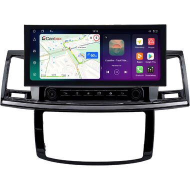 Toyota Fortuner, Hilux 7 2004-2015 (с кондиционером или климат-контролем) 12.3 дюйма Canbox PRO-Line 4317-1950 на Android 13 (4G-SIM, 8/256, DSP, QLed) Lexus Style