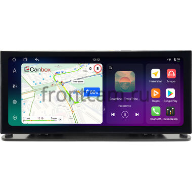 Магнитола 12.3 дюйма Canbox PRO-Line 4318-2000 на Android 13 (4G-SIM, 4/32, DSP, QLed) (для установки на торпедо грузовика, автобуса и другого коммерческого транспорта) Audi Style