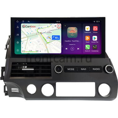 Honda Civic 8 4D 2005-2012 (левый руль, седан) 12.3 дюйма Canbox PRO-Line 4316-2059 на Android 13 (4G-SIM, 6/128, DSP, QLed) Lexus Style