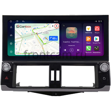 Toyota Land Cruiser Prado 150 2009-2013 (для авто без монитора, Тип 1) 12.3 дюйма Canbox PRO-Line 4317-2541 на Android 13 (4G-SIM, 8/256, DSP, QLed) Lexus Style