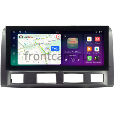 Toyota Estima 3 2006-2016, Previa 3 (XR50) 2006-2019 (серебряная, матовая, правый руль) 12.3 дюйма Canbox PRO-Line 4316-3135 на Android 13 (4G-SIM, 6/128, DSP, QLed) Lexus Style