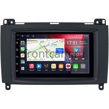 Mercedes A-klasse (W169), B-klasse (W245), Vito 2 (W639), Vito 3 (W447), Viano (W639) 2006-2018 Canbox L-Line 4476-RP-MRB-57 на Android 10 (4G-SIM, 3/32, TS18, DSP, QLed)