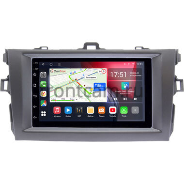 Toyota Corolla 10 2006-2013 (серая) Canbox L-Line 4476-RP-TYCV14Xc-11 на Android 10 (4G-SIM, 3/32, TS18, DSP, QLed)