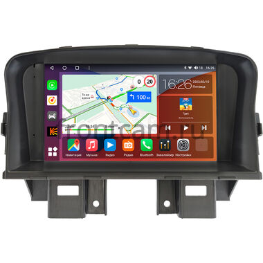 Chevrolet Cruze 2008-2012 (взамен верхнего экрана) Canbox H-Line 4617-RP-098-472 на Android 10 (4G-SIM, 4/64, DSP, QLed)