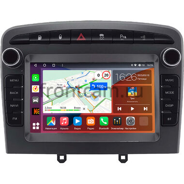 Peugeot 308, 408, RCZ 2007-2022 (серая, Тип 2) Canbox H-Line 4477-RP-2153-506 на Android 10 (4G-SIM, 4/32, DSP, QLed)