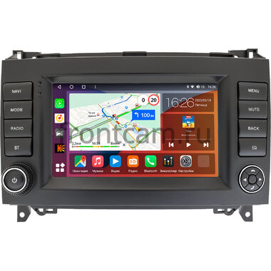 Mercedes A-klasse (W169), B-klasse (W245), Vito 2 (W639), Vito 3 (W447), Viano (W639) 2006-2018 (Вид 3, белая подсветка клавиш) Canbox H-Line 4478-RP-6598-494 на Android 10 (4G-SIM, 6/128, DSP, QLed)