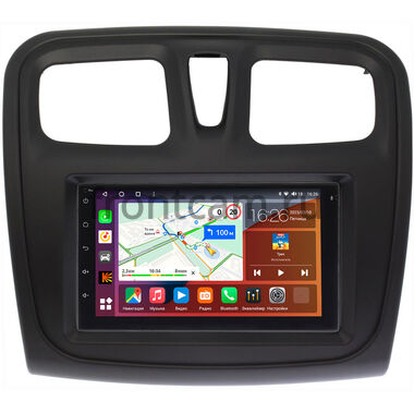 Renault Logan 2, Sandero 2 (Stepway) 2012-2022 Canbox H-Line 4477-RP-RLSS-154 на Android 10 (4G-SIM, 4/32, DSP, QLed)