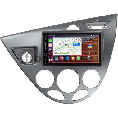 Ford Focus 1998-2005 (серебро) Canbox H-Line 6515-RP-11-549-239 на Android 14 (4G-SIM, 8/128, DSP, IPS)